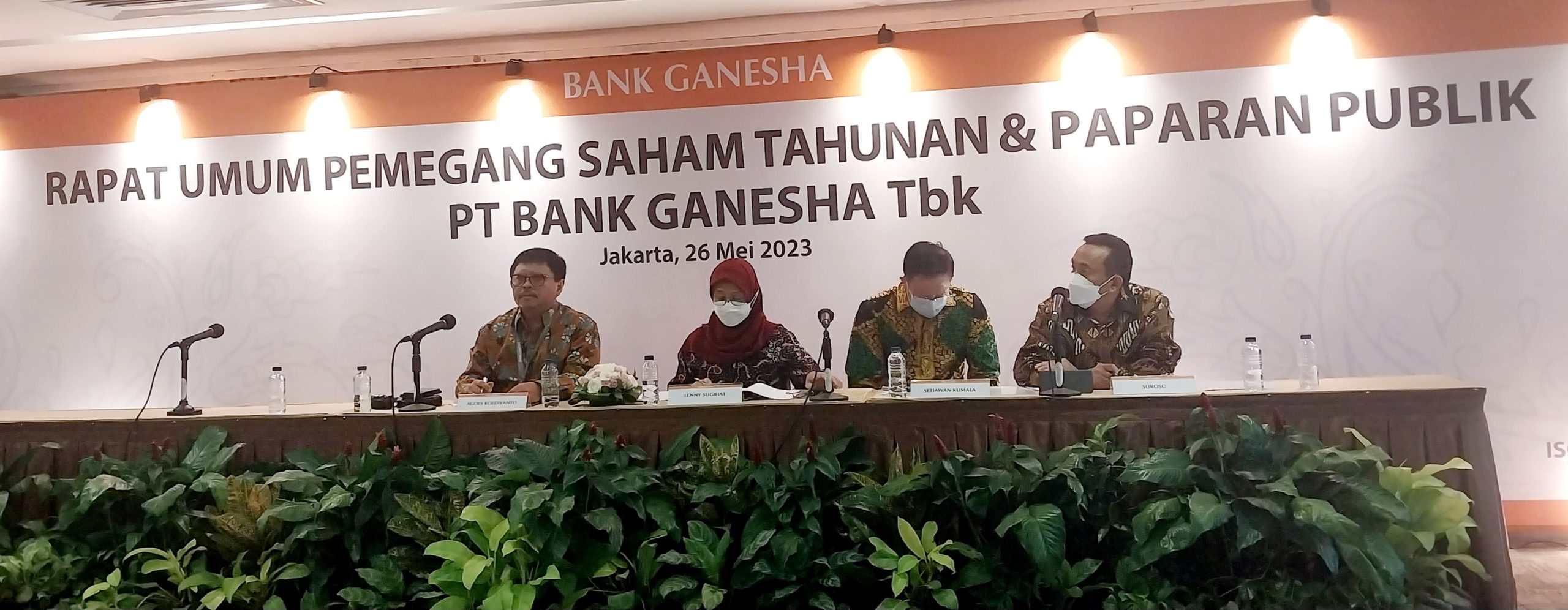 Rapat Umum Pemegang Saham Tahunan Dan Public Expose PT Bank Ganesha Tbk ...